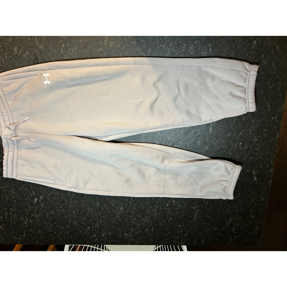 Under Armour Kids Armour Fleece Pro Gym Pants Grey Joggers YXL NEW